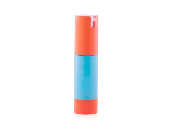 Frasco Airless Pump Summer Azul e Laranja 15ml